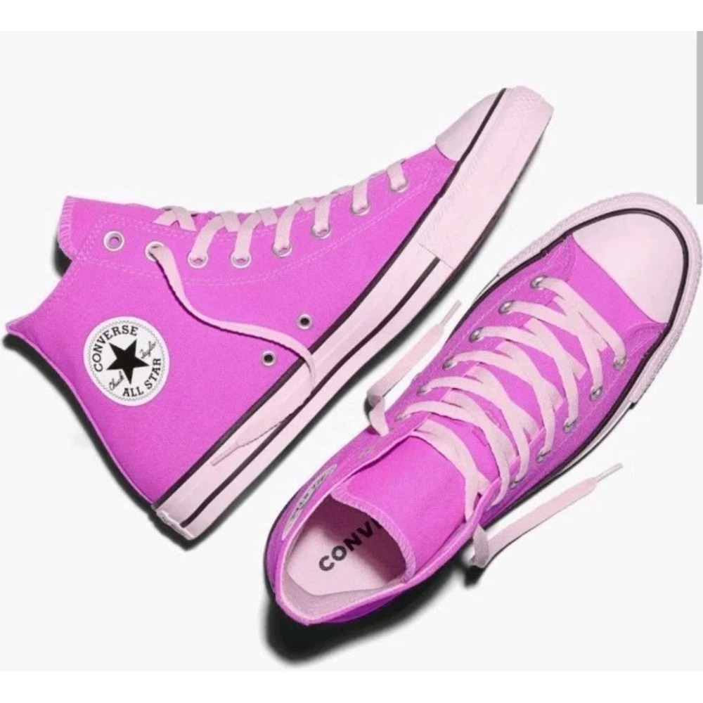 Converse CTAS Sneakers Women 12 Mens 10 Shocking Orchid Pink High Top NEW